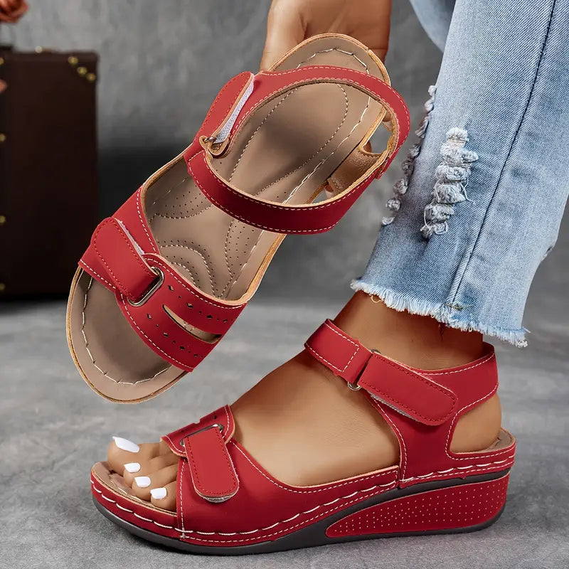 Elegant Orthopedic Sandals for Women with Wedge Heel | All-Day Comfort and Adjustable Fit 7
