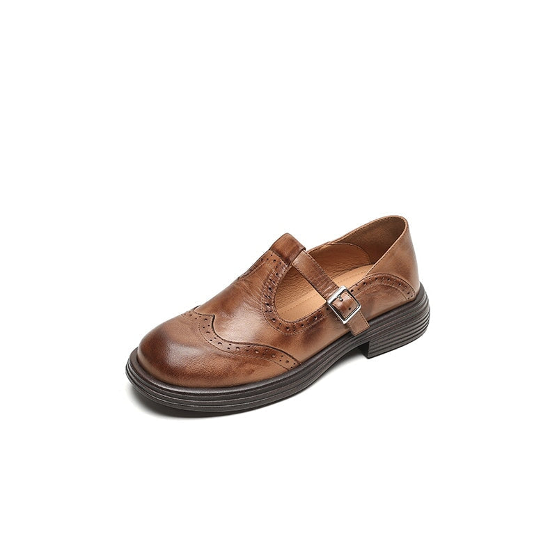 Elegant Vegan Leather Mary Jane Sandal with Cushioned Insole | Timeless Style for All-Day Comfort 0