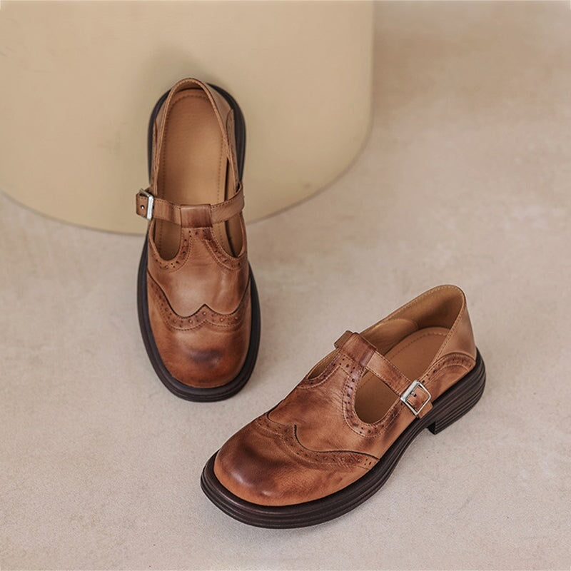 Elegant Vegan Leather Mary Jane Sandal with Cushioned Insole | Timeless Style for All-Day Comfort 2