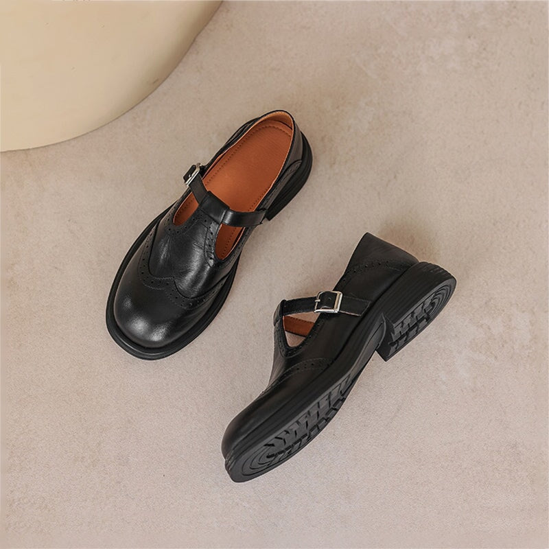 Elegant Vegan Leather Mary Jane Sandal with Cushioned Insole | Timeless Style for All-Day Comfort 7