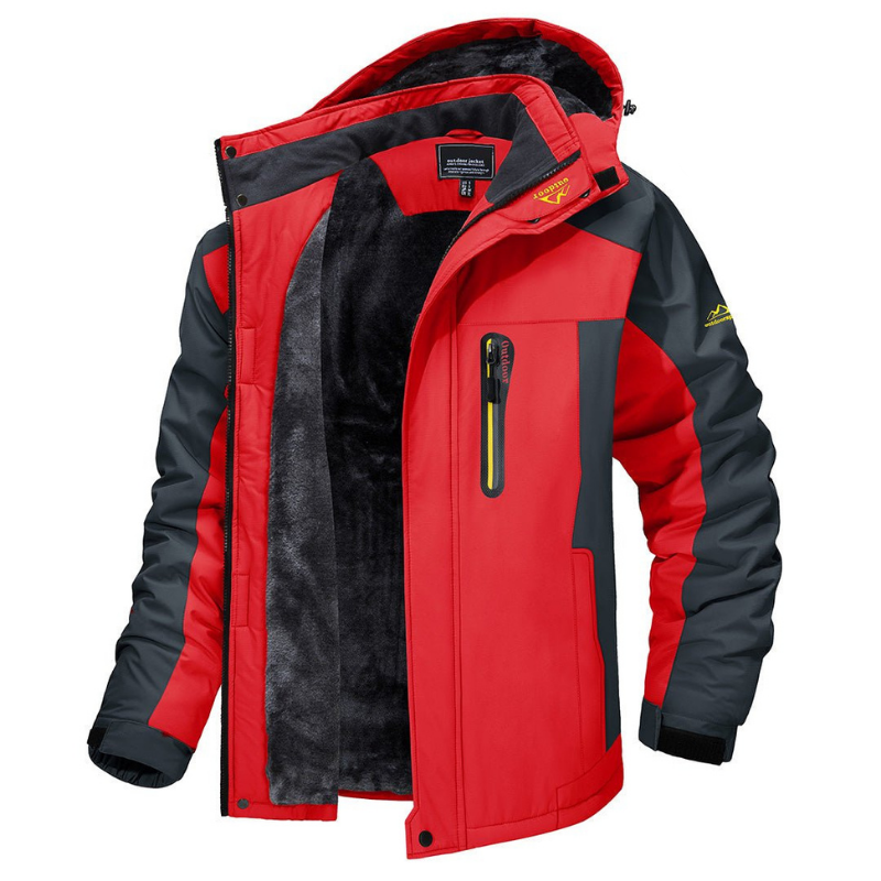 Waterproof Winter Parka  Fleece Lined Mens Cold Weather Jacket - Product detail 4