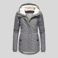 Waterproof Womens Jacket  Fleece Lined Rain Protection - Product showcase