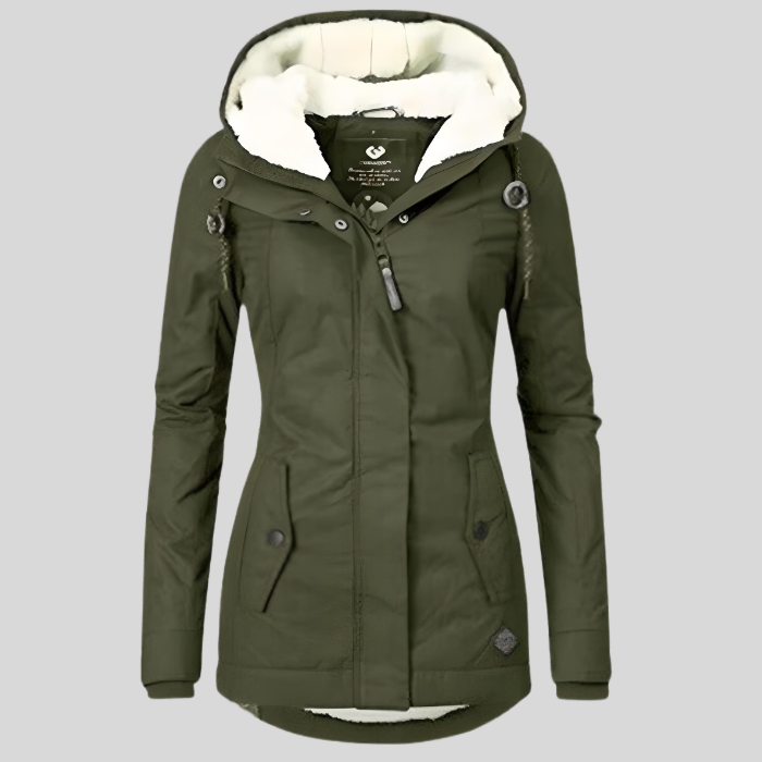 Waterproof Womens Jacket  Fleece Lined Rain Protection - Product detail 5