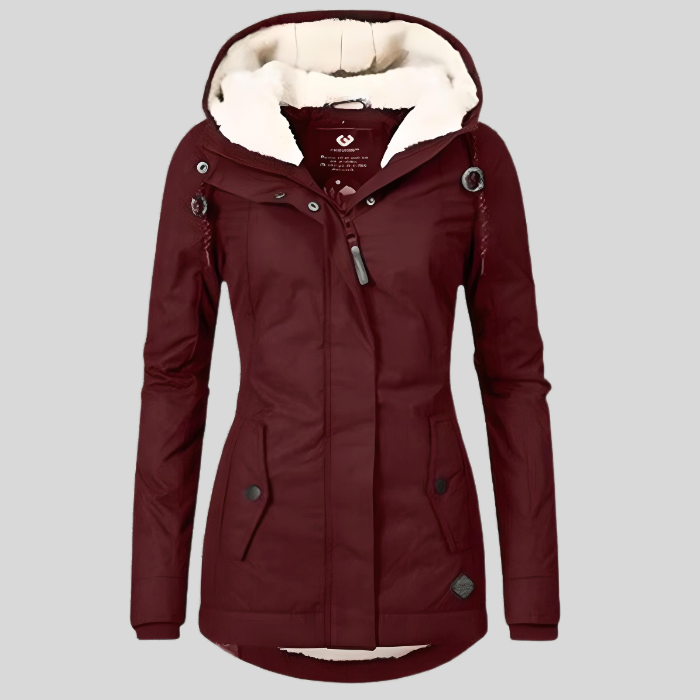 Waterproof Womens Jacket  Fleece Lined Rain Protection - Product detail 6