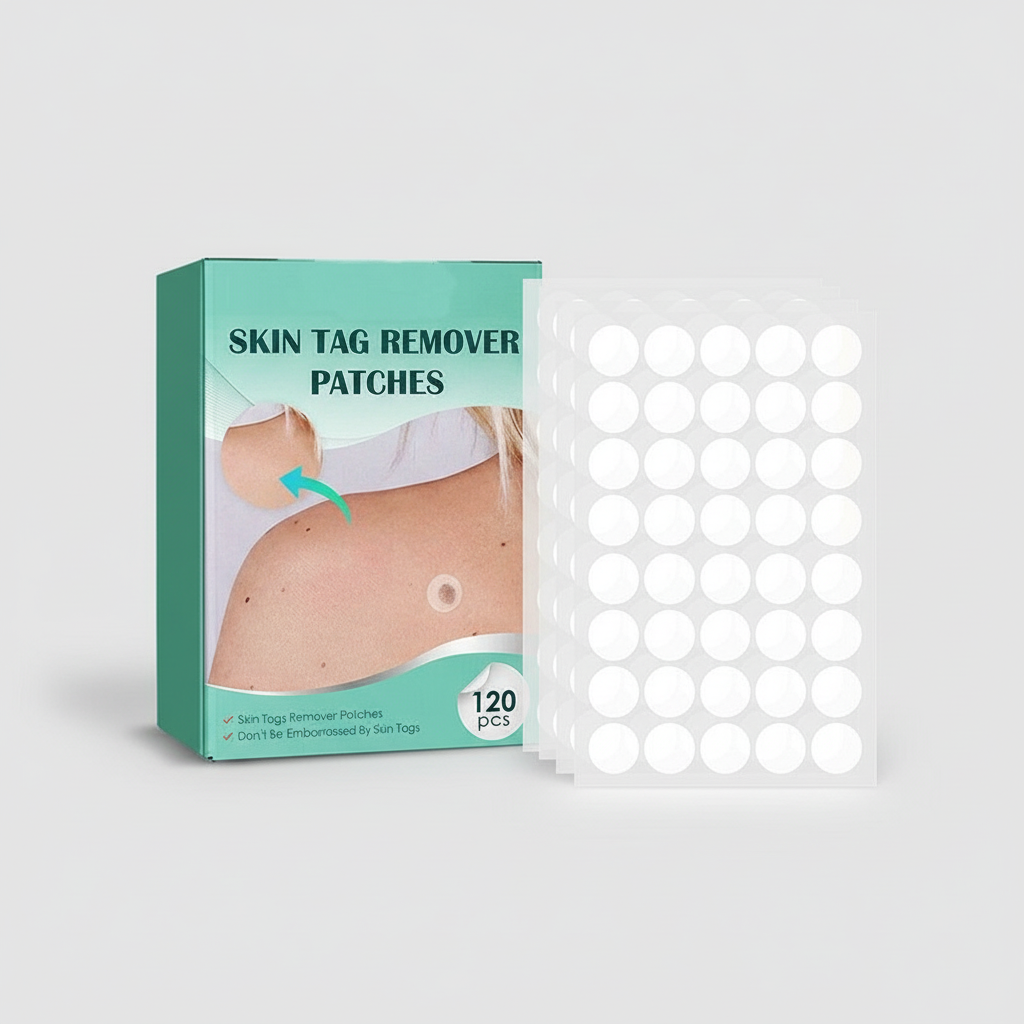 SkinClear Skin Tag Remover | Patches for Removing Skin Tags & Warts | Hydrocolloid Technology | Painless & Discreet | For All Skin Types | 120 Pieces