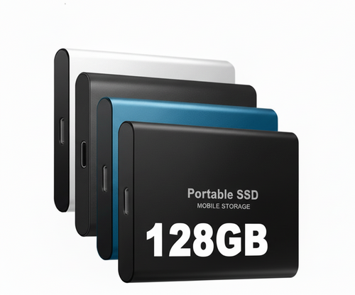 SSD esterno 128GB | USB 3.1 e USB-C ad alta velocità | Tecnologia NVMe M.2 | Scocca in lega di alluminio antiurto | Plug & Play per PC, Mac e dispositivi mobili