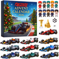 Formula Racing Legends Advent Calendar 2026 - 24 Day Countdown with Collectible Mini Cars, Driver Figures and Racing Accessories