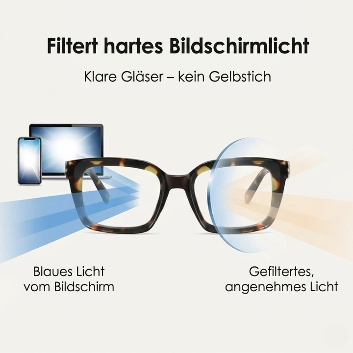 Occhiali da lettura con filtro luce blu – Montatura oversize per tutte le forme del viso