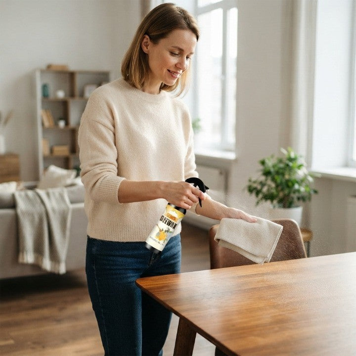 Spray per la Cura del Legno con Cera d'Api – Lucentezza Naturale Senza Sostanze Chimiche Aggressive
