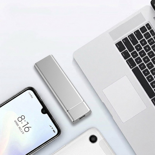 Externí SSD 8TB — USB 3.1 Type-C, Plug & Play, hliník