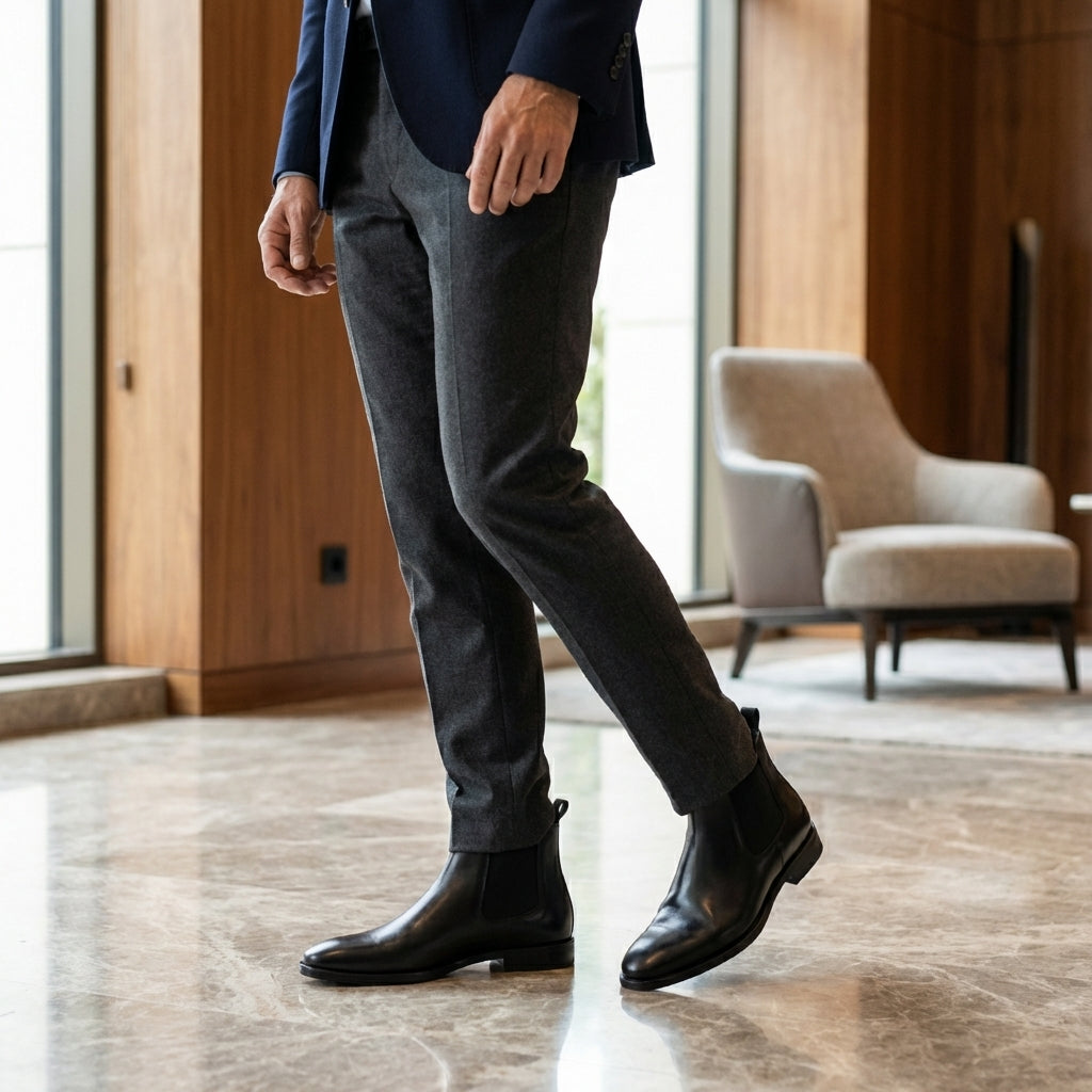 Men's Leather Chelsea Boots
