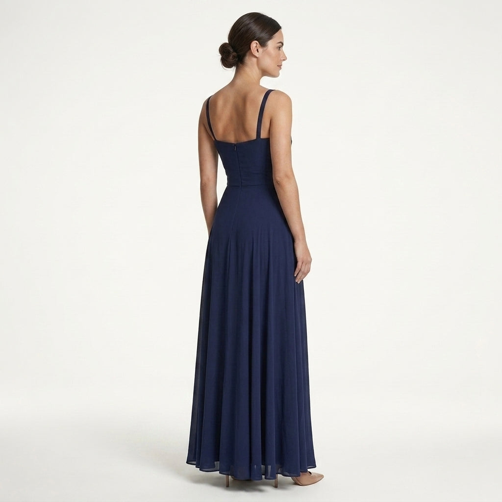 Elegant Ruched Maxi Dress