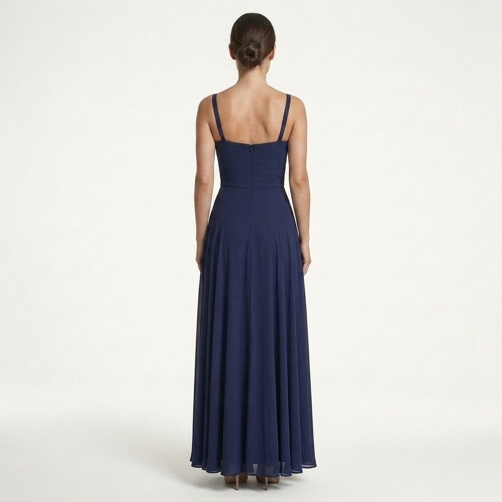 Elegant Ruched Maxi Dress