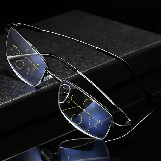 Intelligent Progressive Glasses | ARNO Lens Technology | Photochromic Adjustment | Blue Light Filter & UV400 | Anti-Reflective Coating | Multifocal
