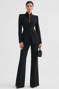Giselle | Elegant Blazer & Palazzo Trousers Set 0