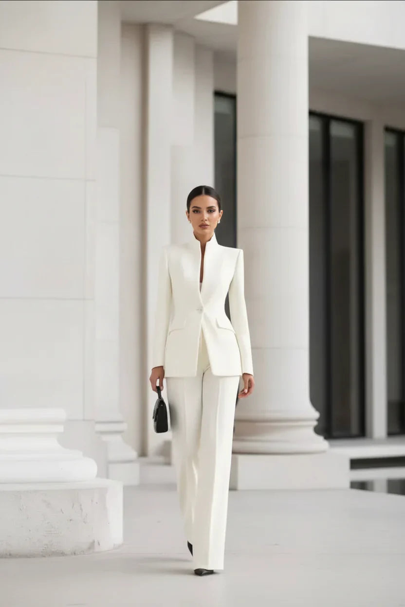 Giselle | Elegant Blazer & Palazzo Trousers Set 6