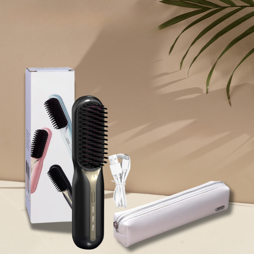 Glätteisen | Kabellose Glättbürste | Schnelles Styling & Glänzendes Haar | IonFlex Styler