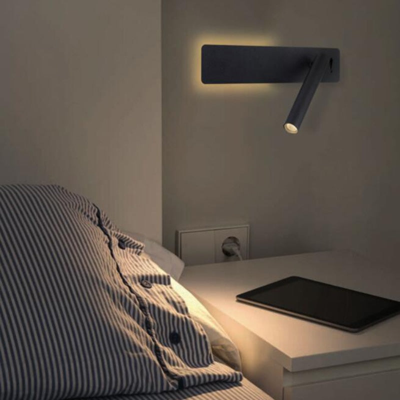 Rotatable LED Bedside Reading Wall Light