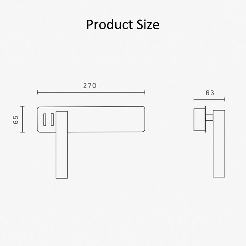 Rotatable LED Bedside Reading Wall Light