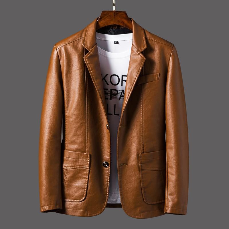 Premium Leather Blazer  Modern Cut Black Lambskin - Product detail 4