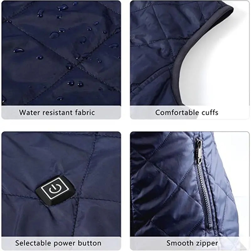 Women's Heated Vest | USB-Heated Vest with Infrared Technology | Heat-Regulating & Lightweight | Ideal for Autumn & Winter