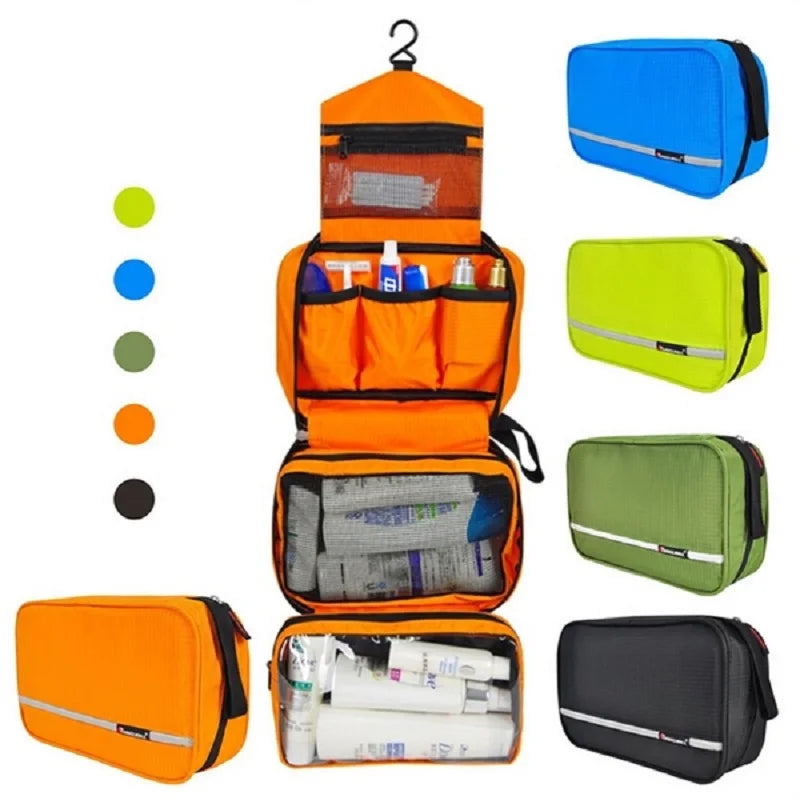 MaxPack Large Waterproof Toiletry Bag for Men & Women | Travel Cosmetic Bag | Robust Design & Ample Storage