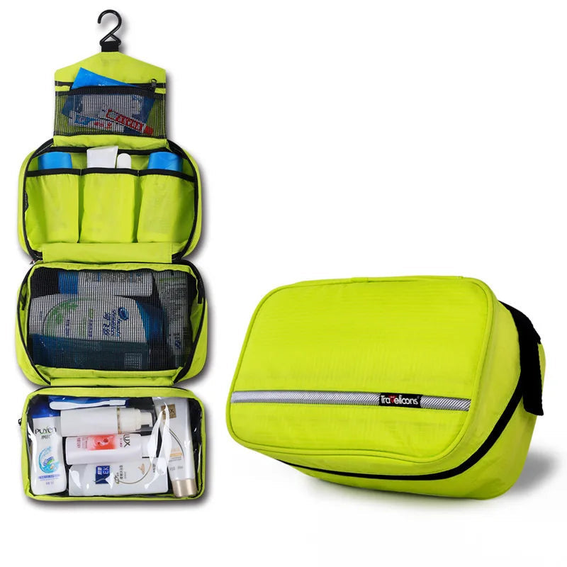MaxPack Large Waterproof Toiletry Bag for Men & Women | Travel Cosmetic Bag | Robust Design & Ample Storage