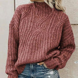 Women’s Soft Knit Sweater – Elegant Crew Neck Jumper for Layering & Everyday Wear