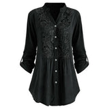 Women’s Long Blouse | Puff Sleeve Top | Casual White or Black Blouse