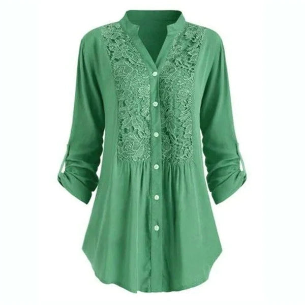 Women’s Long Blouse | Puff Sleeve Top | Casual White or Black Blouse