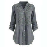 Women’s Long Blouse | Puff Sleeve Top | Casual White or Black Blouse