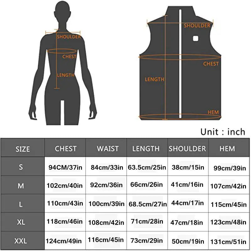 Women's Heated Vest | USB-Heated Vest with Infrared Technology | Heat-Regulating & Lightweight | Ideal for Autumn & Winter