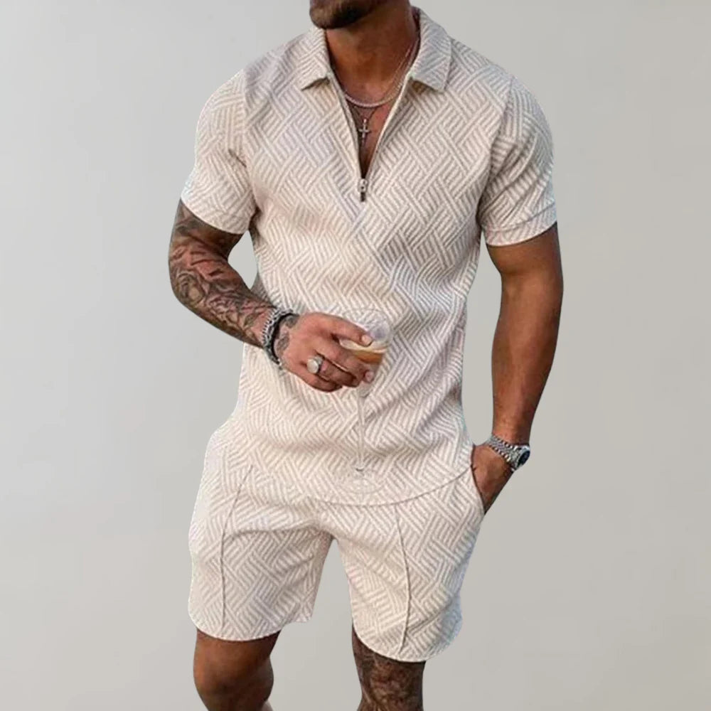 Completo estivo casual da uomo in due pezzi