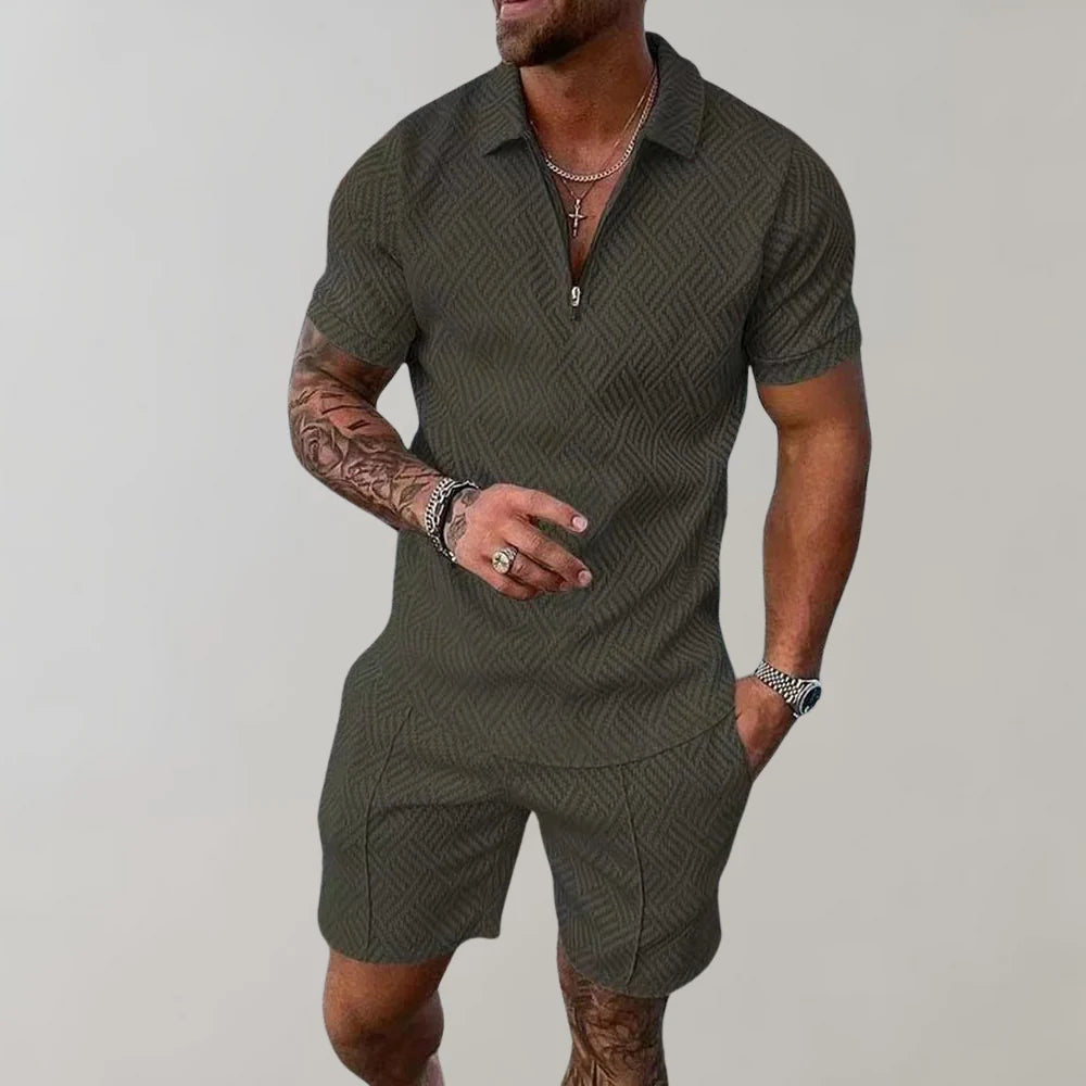 Completo estivo casual da uomo in due pezzi