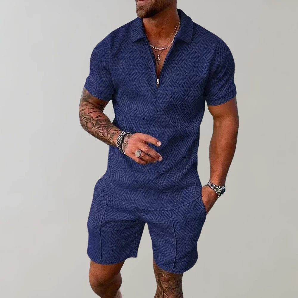 Completo estivo casual da uomo in due pezzi