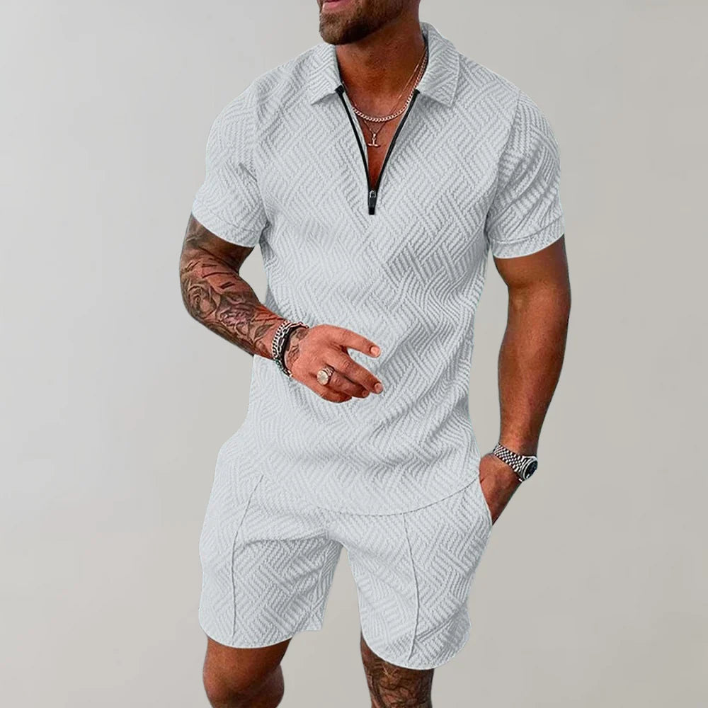 Completo estivo casual da uomo in due pezzi