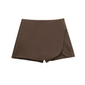 Women's wrap skort with elasticated waist