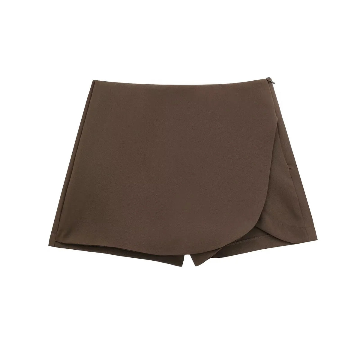 Women's wrap skort with elasticated waist