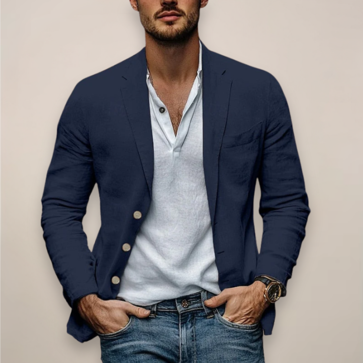 Jasper | Casual Blazer voor Heren met Moderne Zomerstijl 1