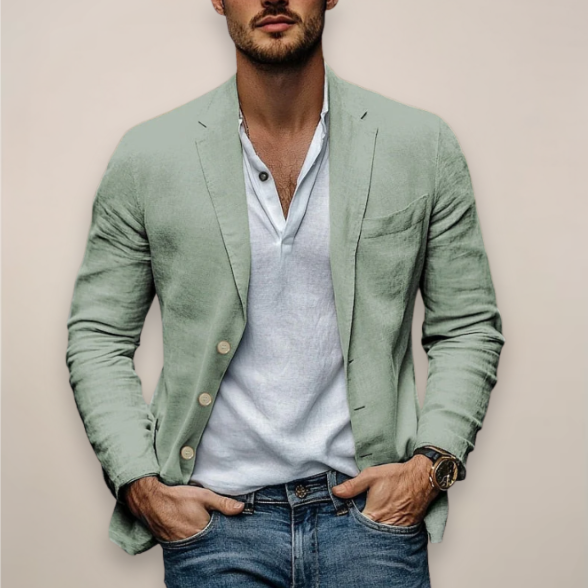 Jasper | Casual Blazer voor Heren met Moderne Zomerstijl 3