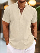 Jasper | Casual Henley Overhemd met Korte Mouwen voor Heren 5