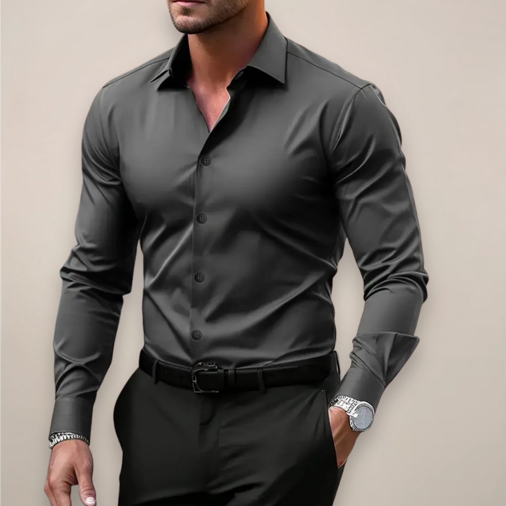 Jasper | Slim Fit Overhemd met Lange Mouwen voor Heren 0
