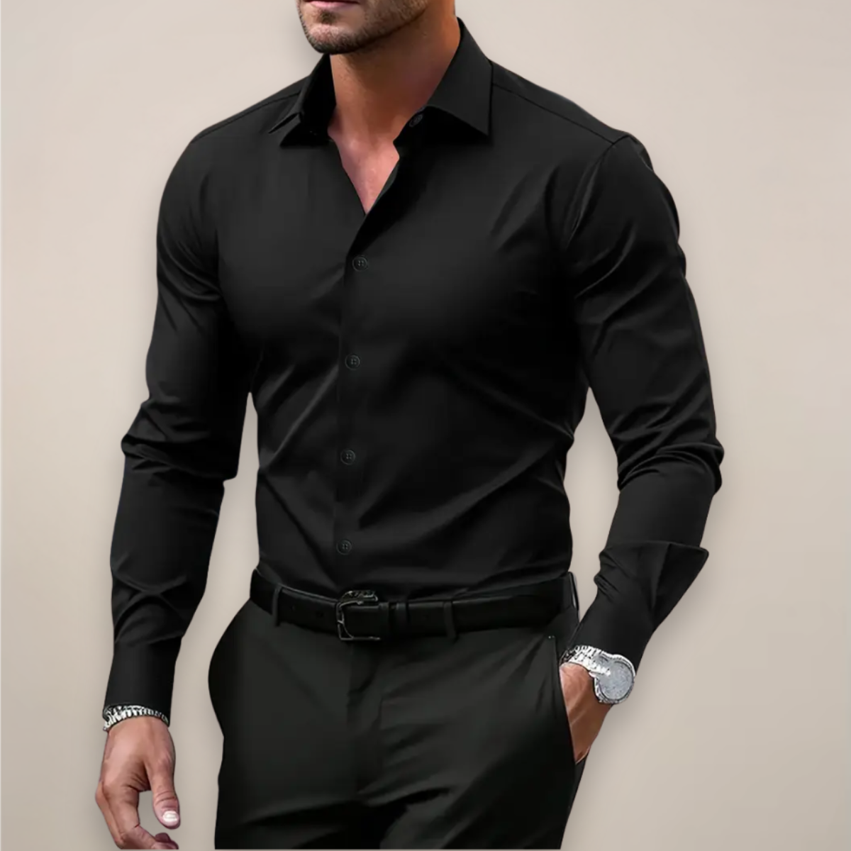 Jasper | Slim Fit Overhemd met Lange Mouwen voor Heren 5
