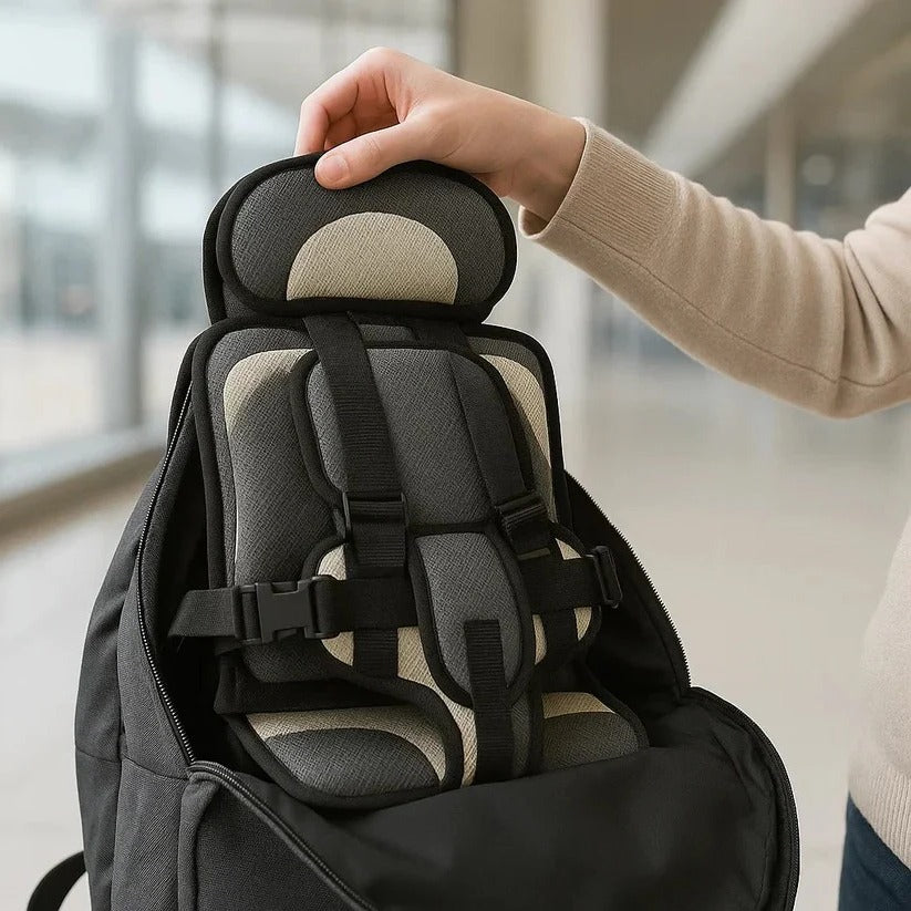 Kindersitz | Faltbarer Reisesitz für unterwegs | Schnell montiert mit Gurtsystem | GoSeat