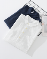 Kiyoto Cotton-Linen Popover Shirt