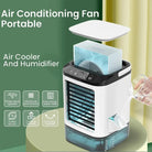 Kompakter Mini Ventilator USB mit Dual Spray und Nachtlicht – 3 Geschwindigkeitsstufen 5