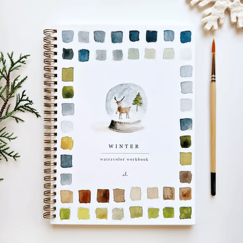 Kunstbuch | Aquarell Workbook Anfänger | Schritt für Schritt Malbuch | AquaBliss