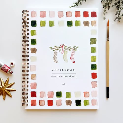 Kunstbuch | Aquarell Workbook Anfänger | Schritt für Schritt Malbuch | AquaBliss