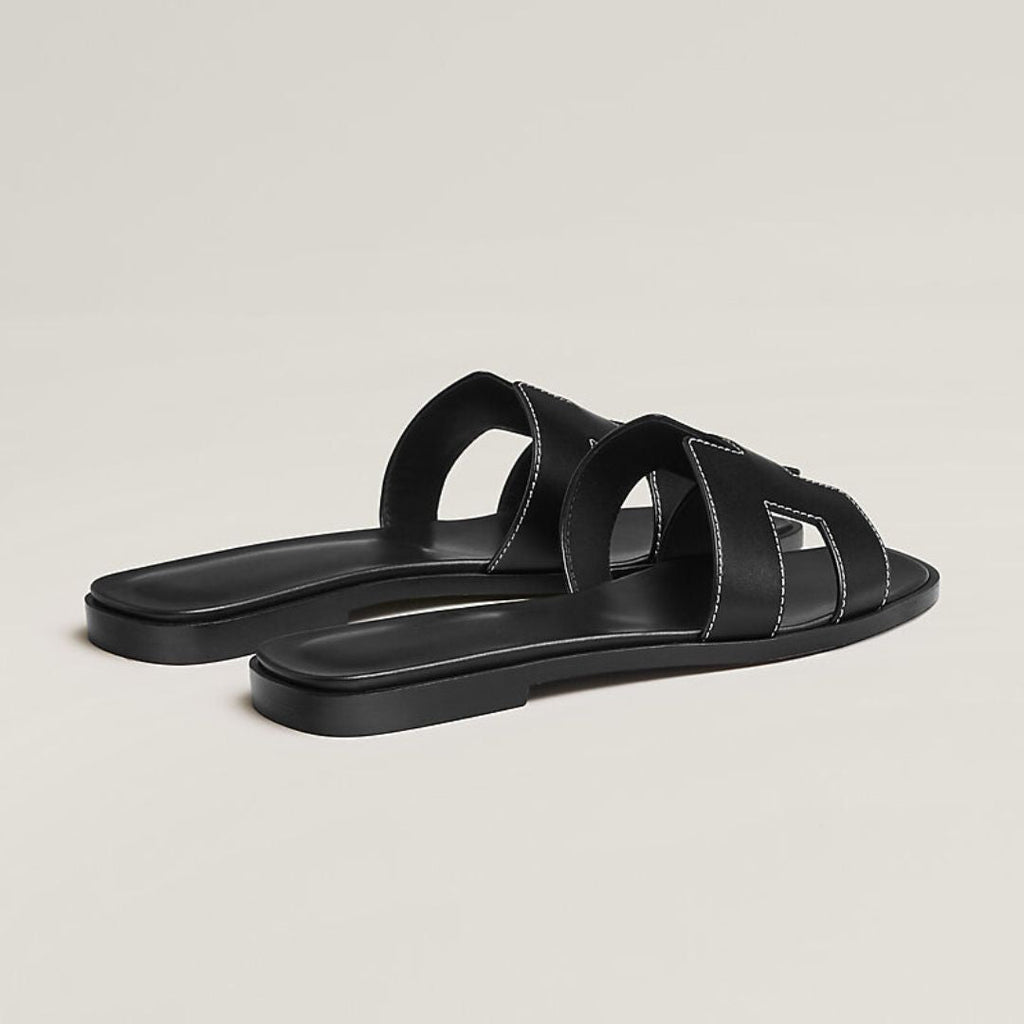 Classic Leather Sandals  White Cut-Out Design With Wooden Sole - Product detail 8