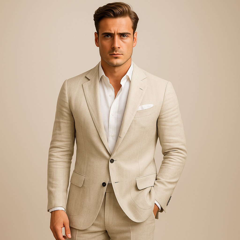 Luca | Casual Blazer voor Heren met Moderne Pasvorm voor Zomer 0